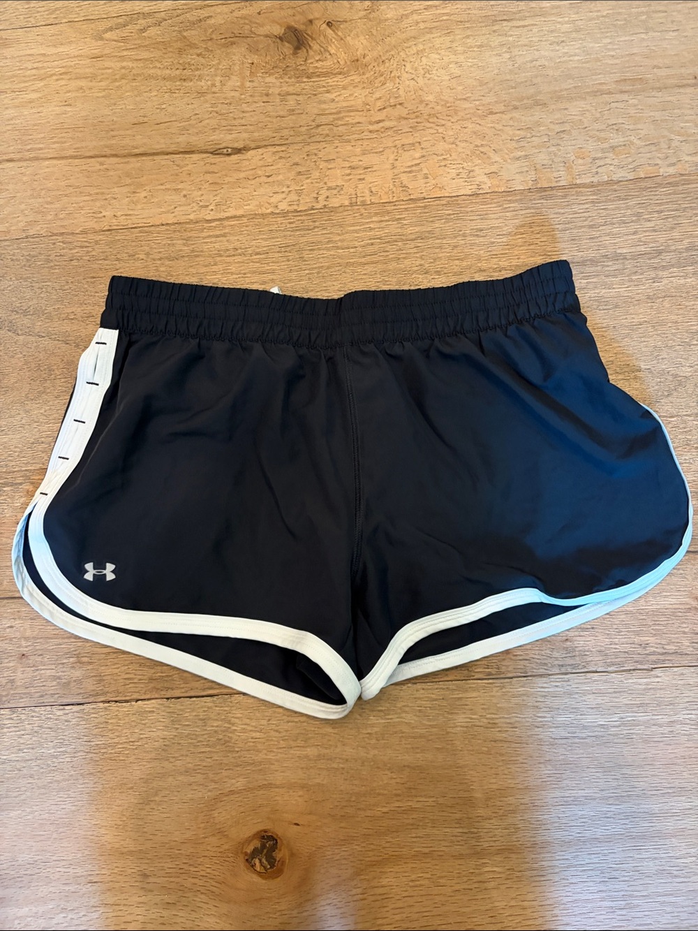 Under Armour Women's Black Shorts with White Trim